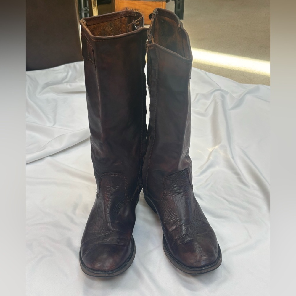 Bed Stu brown knee high boots size 9.5 leather tall - Picture 2 of 8